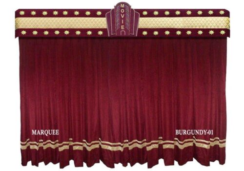 Home Fashion Stage Luxury Velvet Curtains For Home Theater And School, Church Event 15'W X 8'H
