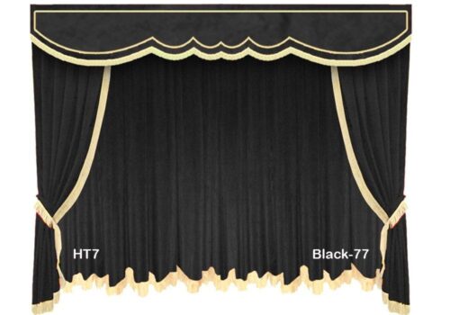 Velvet Custom Fabric Home Theater Curtain Banquet 12 ft W X 8 ft H